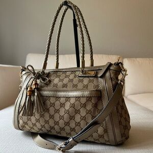 GUCCI GG Canvas Small Bella Tote